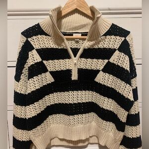 A New Day Target sweater. Black and cream. Dolman sleeve